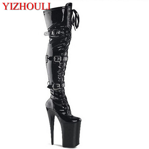 Nightclub women's shoes pole dancing boots stiletto heels 20cm, models stage show high heels, dancing shoes ► Photo 1/6