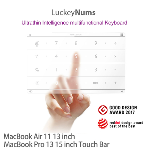 Nums Track Pad Number Touch Pad Smart Digital Wireless Numeric Keyboard For 2012 to 2015 13 /15 Inch Macbook Pro Macbook Air ► Photo 1/1