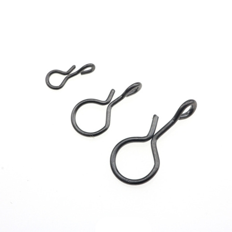 Rompin 100pcs/lot Fly Fishing Snap Hooks Quick Change For Flies Hooks And Lures Carbon Steel Fishing Snaps Accessories  S M L ► Photo 1/1