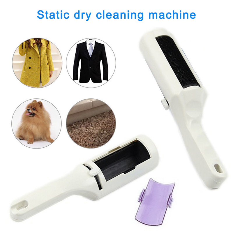 CLOTHING LINT PETS HAIR SWEEPER ELECTROSTATIC STATIC CLEANER DUST REMOVERL BRUSH