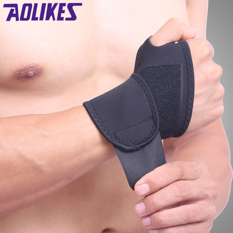 1pcs Sports Wristband Wrist Support Straps Wraps for Cycling Running Weight Lifting Fitness Gym Tennis Hand Bands ► Photo 1/5