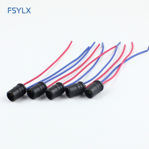 FSYLX T10 socket T15 W5W 194 168 501 LED socket T10 bulb holder cable LED T10 W5W plug bulb extension socket holder connectors ► Photo 1/6
