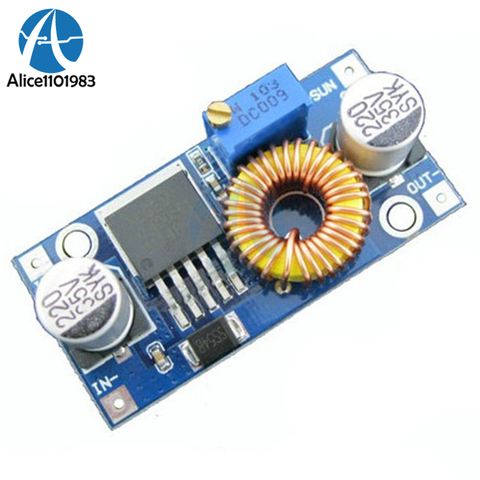 XL4015 DC-DC BUCK Step Down Adjustable Power Supply LED Lithium Charger Module Board 5A Max DC 5V-30V To 0.8V-24V 300KHz DIY KIT ► Photo 1/1