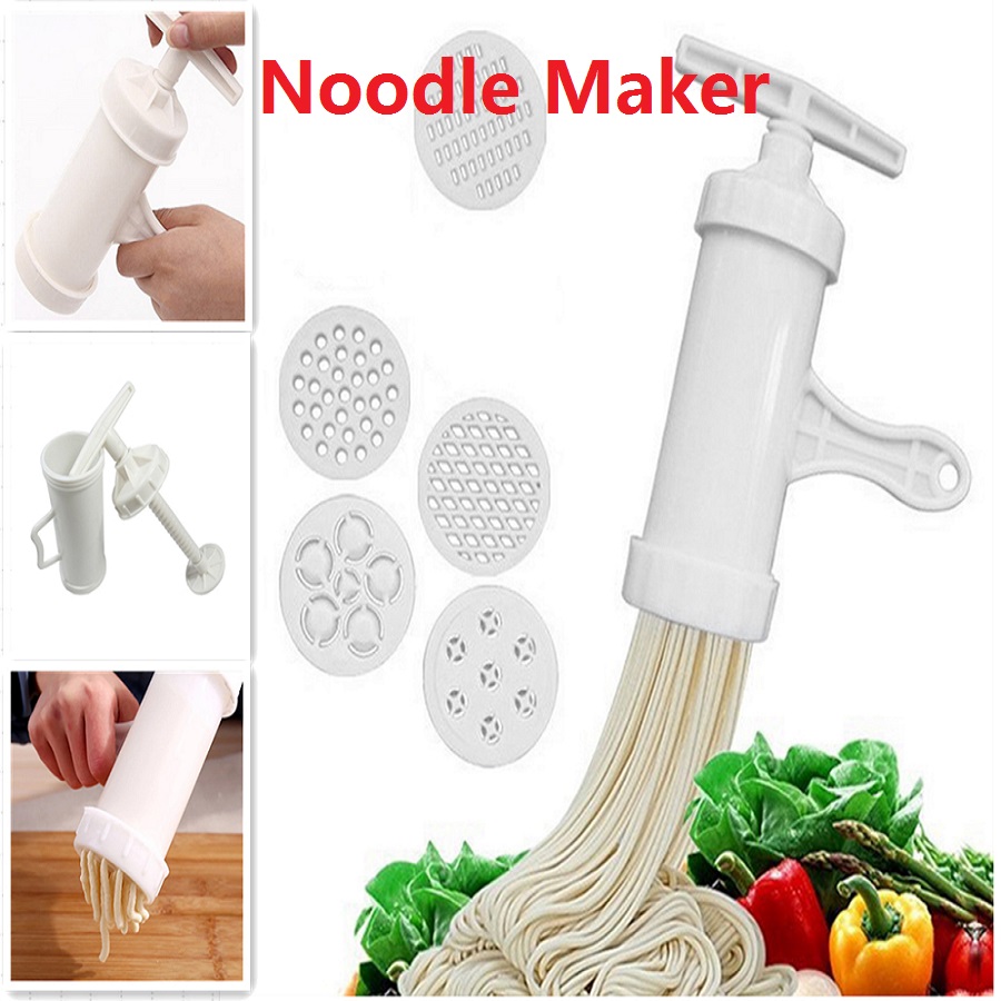 Household Manual Plastic Noodle Maker Press Pasta Machine Cookware Making  Spaghetti Kitchen Tools - AliExpress