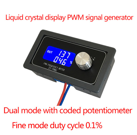 Adjustable Digital display PWM pulse frequency duty ratio 1HZ~150KHZ / 1HZ~15KHZ Square wave rectangular wave signal generator ► Photo 1/6