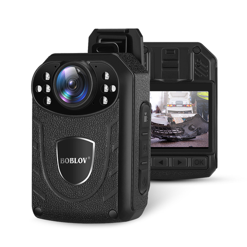 Boblov KJ21 Body Worn Camera HD 1296P DVR Video Security Cam IR Night Vision Wearable Mini Camcorders police camera ► Photo 1/6