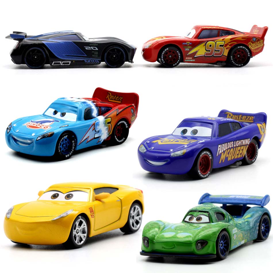Cars Toys Cruz Ramirez Mack Truck & Racer Metal Toy Cars 1:55 Loose Mcqueen 