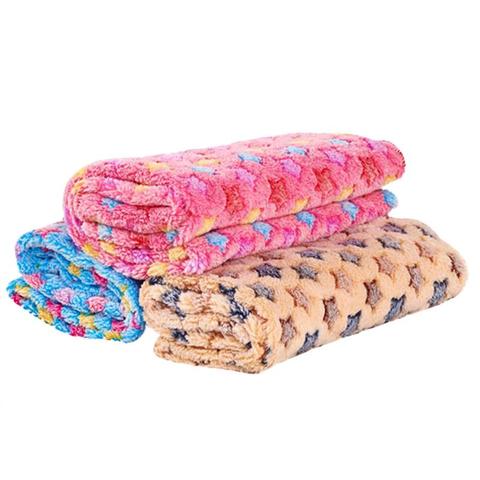 Coral Fleece Blanket Pet Mat With Stars Patterns Household Necessary Cute Blanket Pet Mat Hot Selling ► Photo 1/6
