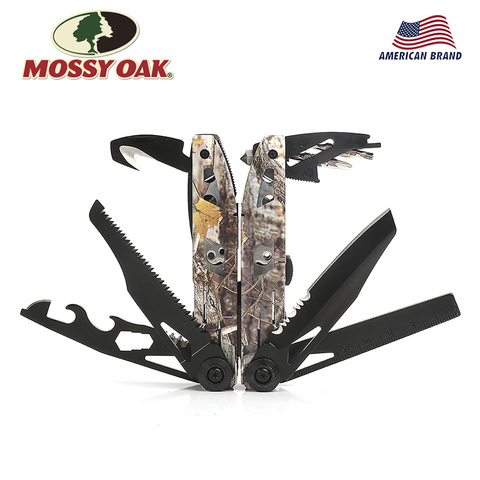 MOSSY OAK 21 in 1 multi plier wire stripper Folding Plier Outdoor camping Multitool ► Photo 1/6