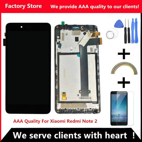 Q&Y QYJOY AAA Quality LCD For Xiaomi Redmi Note 2 Lcd Display Screen Replacement For Hongmi Note 2 Digiziter Aseembly ► Photo 1/5