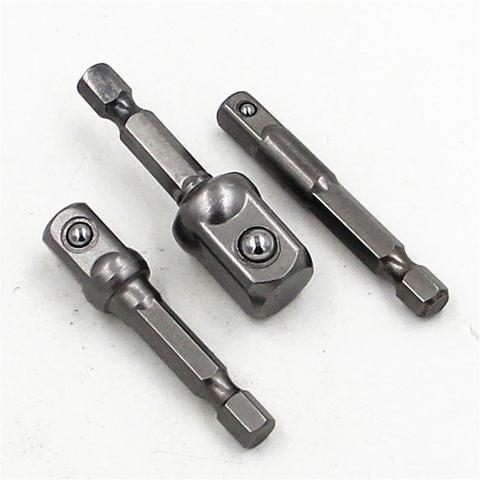 3pcs CRV 50mm Sleeve Connecting Rod Head 1/4 1/2 Wind Batch Convert 3/8 1/4 Suite Six Angle Drill Nut Driver Extension Rod ► Photo 1/3