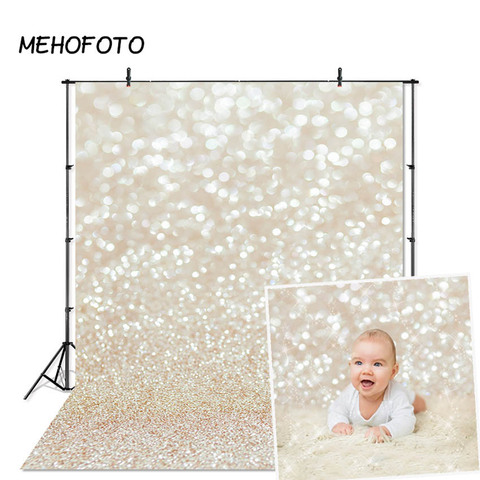 MEHOFOTO Photography Backdrop for Photo Studio Glitters Light Bokeh Christmas Abstract Bokeh Halo Professional Background Props ► Photo 1/6