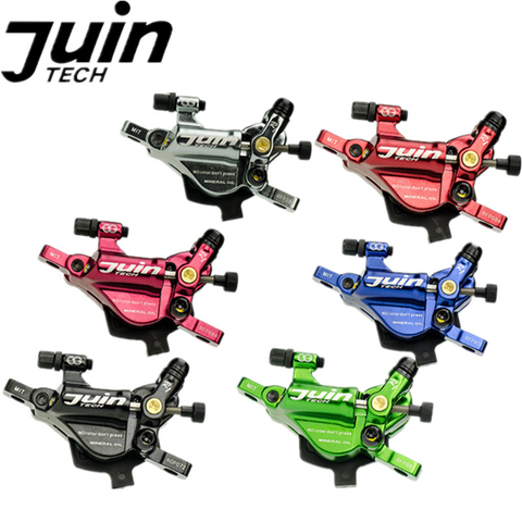 Juin Tech R1 Hybrid Hydraulic Road Disc Brake Set Cable Disc Dual Side Actuation Travel/CX Bike Caliper 160mm Rotor Post Adapter ► Photo 1/6