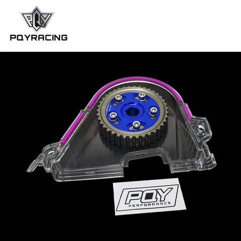 PQY - Aluminum Cam Gear + Cam Cover FOR 96-00 Civic D16Z D16Y WITH PQY - STICKER PQY6542B+6337 ► Photo 1/6