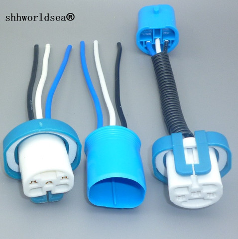Shhworldsea 2pcs 9004 9007 HID ceramics Connector 9004 9007 auto Xenon Light Plug Female Adapter HB1 HB5 Halogen Bulb Socket ► Photo 1/6