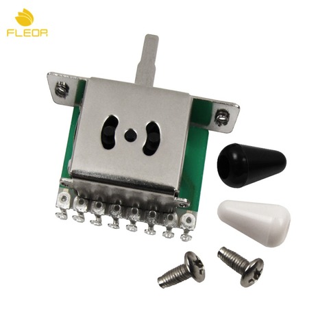 FLEOR 5 Way Switch Guitar Pickup Selector Switch Black/White Tip for Electric Guitar Parts & Accessories ► Photo 1/6