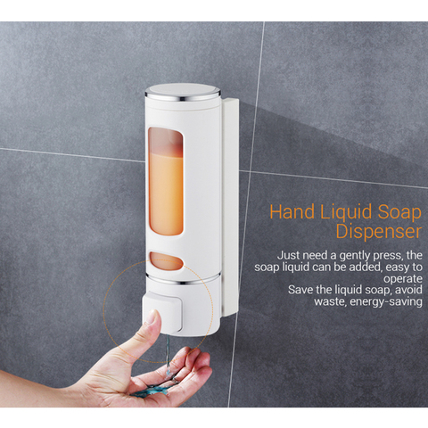 400ML 800ML Liquid Soap Dispenser Single & Double Soap Dispenser Wall kitchen Bathroom Bottle Plastic Pump Dispensers ► Photo 1/6