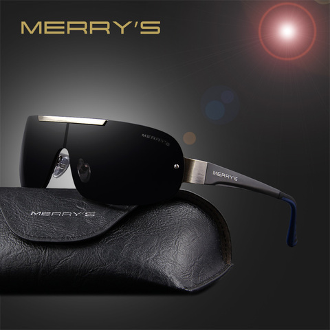 MERRY'S Fashion Classic Polarized Sunglasses Men Brand Designer HD Goggle Men's Integrated Eyewear Sun glasses UV400 S'8616 ► Photo 1/6