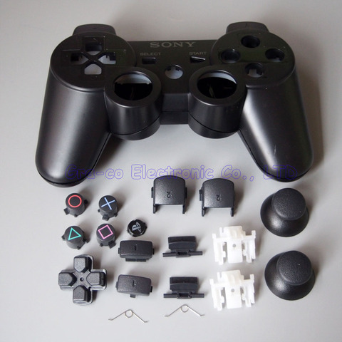 2set/lot Repair Parts game console Housing Case Shell with Full Buttons Accesories kits for PS3 Controller ► Photo 1/4