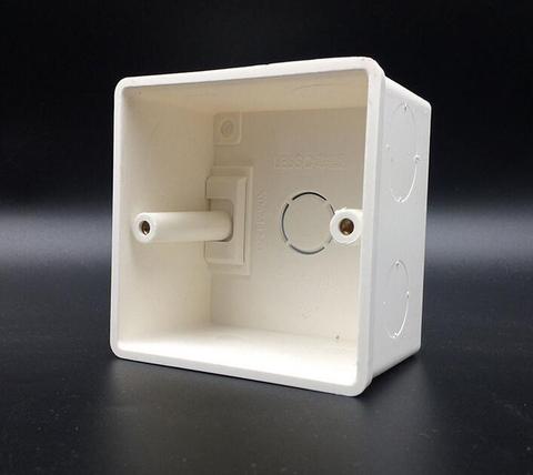 86*86mm Cassette Universal White Wall Mounting Box for Wall Switch and Plastic Enclosure Socket Back Box Outlet 86mm ► Photo 1/4