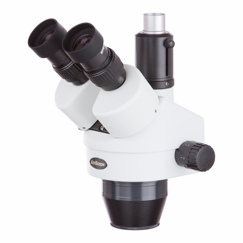 AmScope SM745TP 7X-45X Trinocular Zoom Stereo Microscope Simul-Focal Head ► Photo 1/1