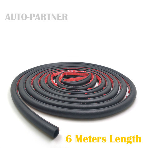 6 Meters Small D Car Sound Insulation Sealing Rubber Strip Anti Noise Rubber 3m Sticky Tape Car Door Seal ► Photo 1/6