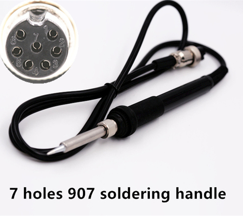 SZBFT 7holes AT8586 AT936b handle welding handle ESD  Atten 907 Soldering Iron Handle Handset Soldering Station handle ► Photo 1/2