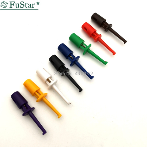 Mini 16Pcs Or 10pcs Single Test Hook Clip Test Probe For Electronic Testing IC Grabber Large Round Crocodile Clip Hook Test Clip ► Photo 1/4