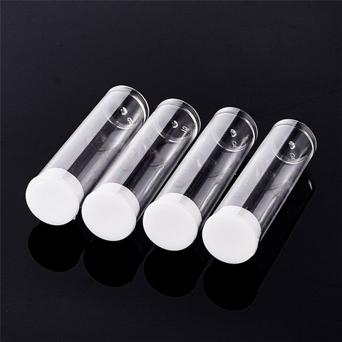 50~100pcs Plastic Clear Tube Bead Containers Bottle Jar Storage Jewelry display 55x15mm F60 ► Photo 1/6