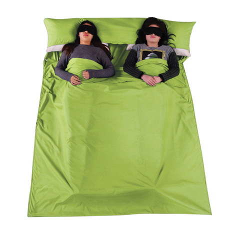 Cotton separator Sleeping Bag Liner Single Double Envelope Bags Ultra-Light Portable Travel Hotel Camping Equipment ► Photo 1/6