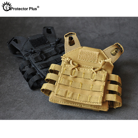 PROTECTOR PLUS Military Molle Mini JPC Camo Tactical Vest Hunting Outdoor Adjustable Belt Magazine Ornament Pendant United State ► Photo 1/1