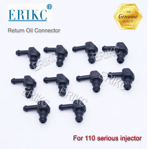 10PCS Common Rail Injector Return Oil Backflow Pipe Connector L Type Plastic Tee Joint Fitting for Bosch 110 Series Injector ► Photo 1/6