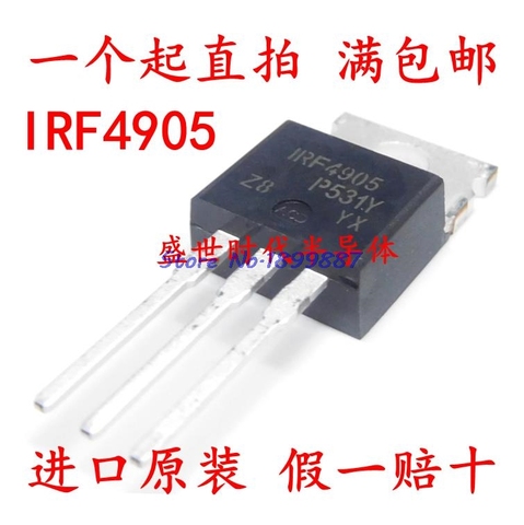 10pcs/lot IRF4905 IRF4905PBF TO-220 MOS FET P channel field effect 74A 55V 200W new original In Stock ► Photo 1/1