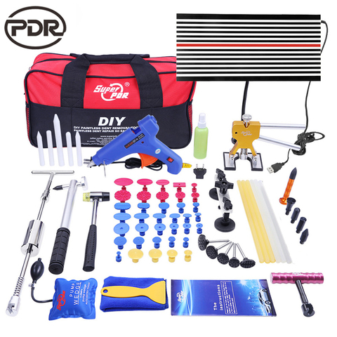 PDR Tools Removal Dent  Puller Tool Kit Reflector Board Puller Tabs Glue Gun Ferramentas for Car Body Hail Damage Any Car Dent ► Photo 1/6