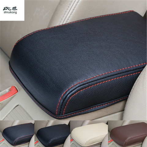 Free shipping high quality 1pc for 2015-2022 SKODA Octavia A7 PU leather car accessories armrest box protection cover ► Photo 1/5