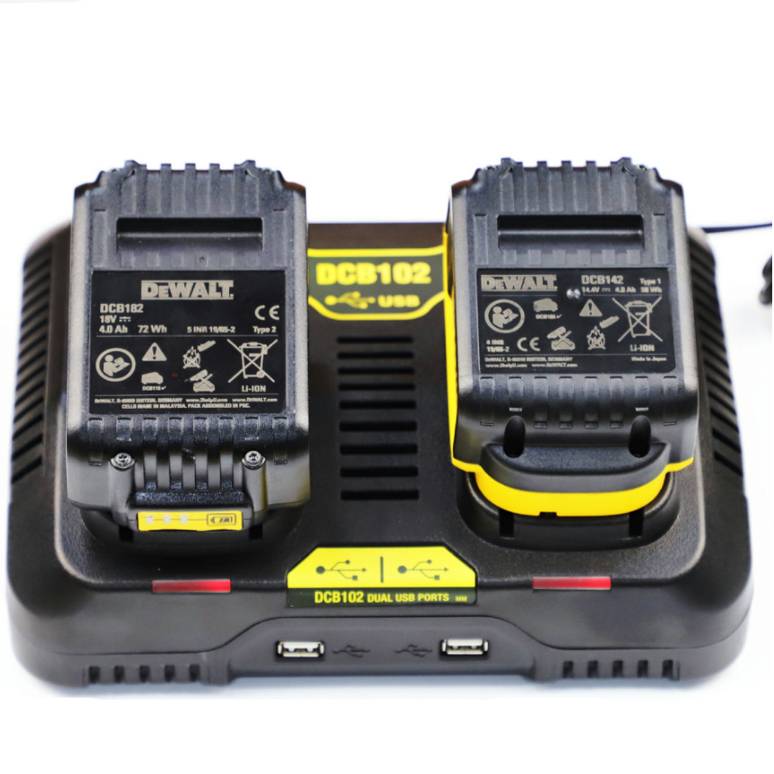Hot double charging postion with Dual USB Port DCB102 Li-ion Battery charger  For DeWalt 12V  18V 20V DCB200 DCB201 fast - Price history & Review |  AliExpress Seller - Bringing more