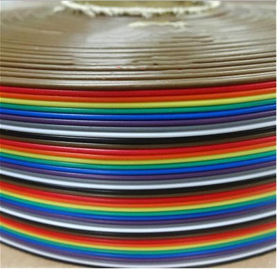 1.27mm Spacing Pitch 20 WAY 20 Pin Flat Color Rainbow Ribbon Cable Wire Stranded Conductor For PCB DIY 20P ► Photo 1/1
