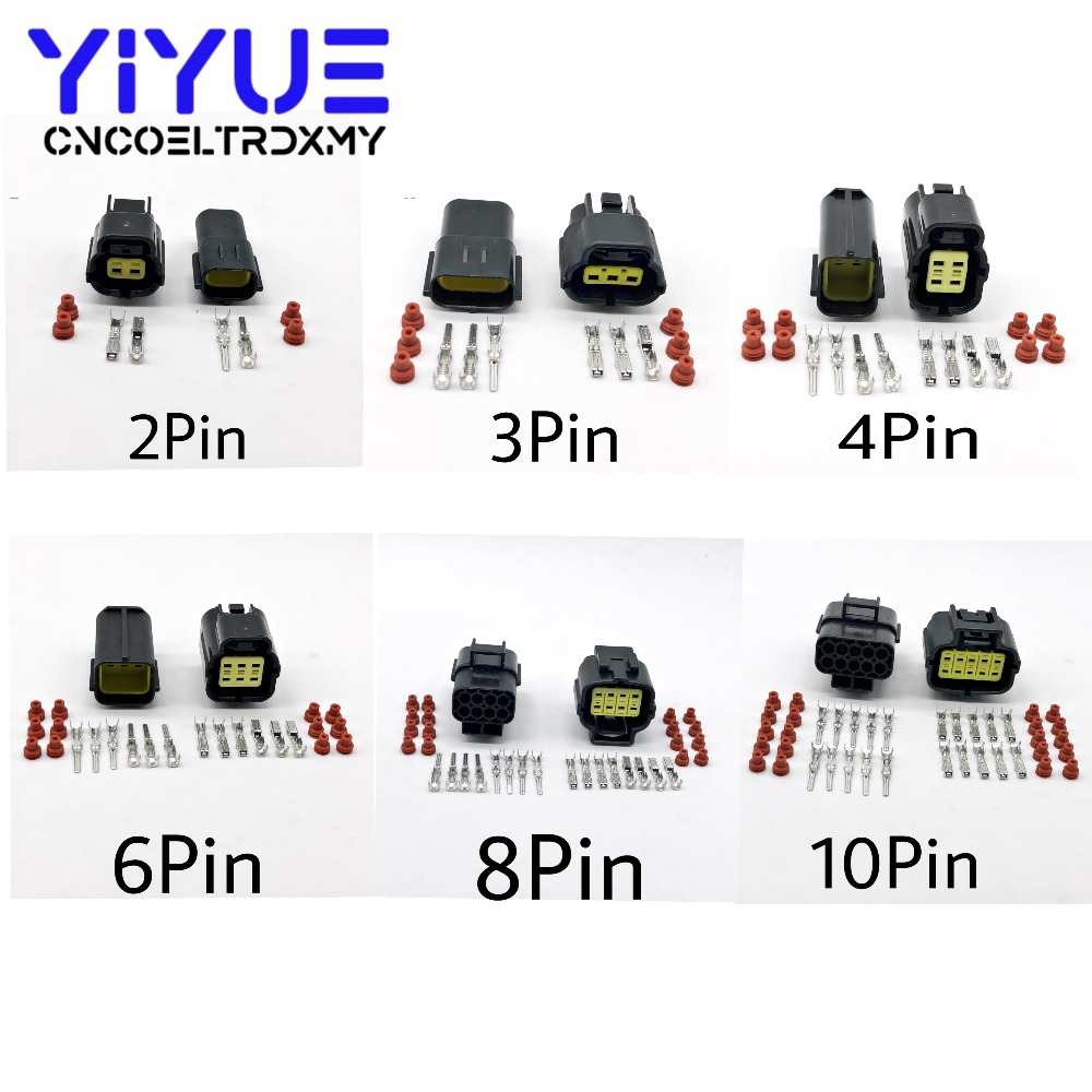 1 sets Denso 2/3/4/6/8/10 Pin Way Waterproof Wire Connector Plug Car Auto Sealed Electrical Set Car Truck connect ► Photo 1/6