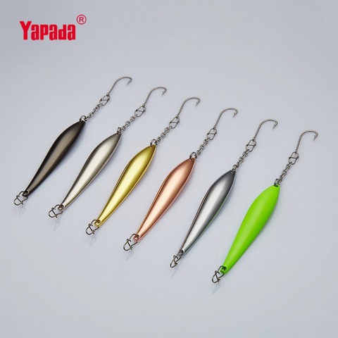 YAPADA Ice Fishing 515 Caterpillar 10g 64mm Single Hook Multicolor Metal Jigging Spoon Fishing Lures ► Photo 1/6