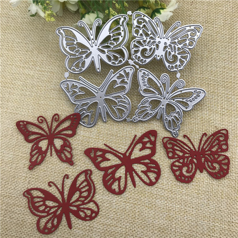 4pcs butterfly Metal Cutting Dies for DIY Scrapbooking Album Paper Cards Decorative Crafts Embossing Die Cuts ► Photo 1/4