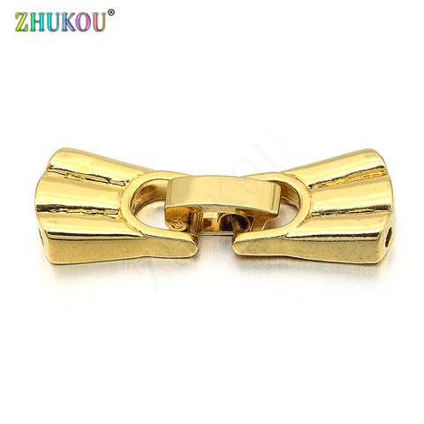 11*31mm Brass Cubic Zirconia Gold Clasps Hooks for Diy Jewelry Findings Accessories, Model: VK33 ► Photo 1/5