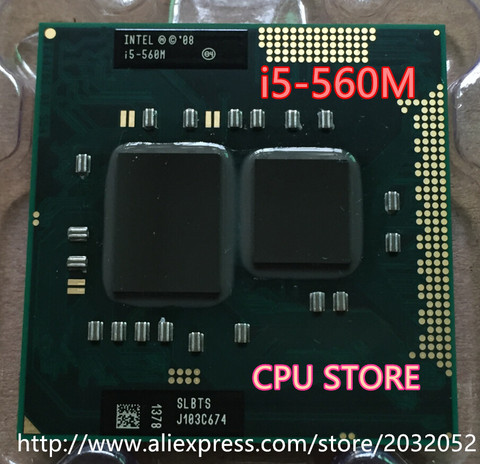 Original lntel Dual Core i5 560M 2.66GHz 560 Notebook processors Laptop CPU PGA 988 i5-560M(working 100% Free Shipping) ► Photo 1/1