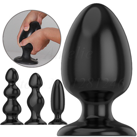 6 Size Soft Silicone Huge Anal Beads Dilatador Anal Plug Big Butt Plug Prostata Massager Erotic Toys Gay Sex Toys for Men Woman ► Photo 1/1