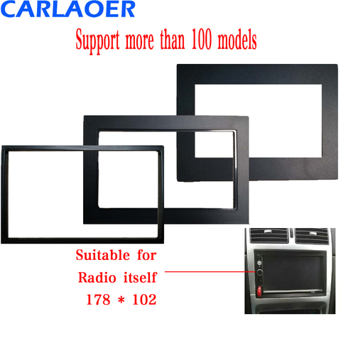 car frame for Universal 2 Din auto radio / android player Frame Retrofitting decorative framework 178 x 102mm panel No gap ► Photo 1/6