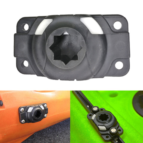 Inflatable Boat Canoe Kayak Fishing Rod Holder Mount Base Supporter Slide Rail Kayak Fishing Accessories without Screws ► Photo 1/1