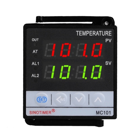 Fahrenheit Short Shell Input PT100 K Thermocouple Digital PID Temperature Controller SSR Relay Output for Heat with Alarm MC 101 ► Photo 1/6