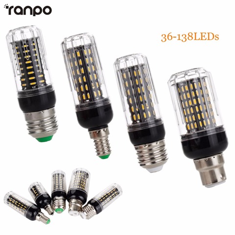 New 4014 SMD E27 E14 E12 LED Corn Bulb Light 36LEDs 72LEDs 96LEDs AC 220V 110V Lamp Spotlights 12W 20W 25W 30W led Lamprada ► Photo 1/6