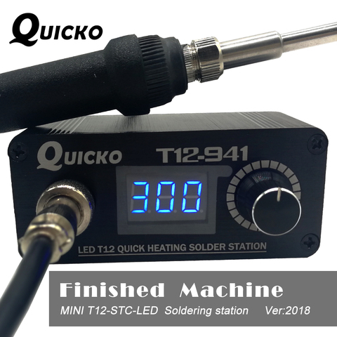 MINI T12 LED soldering station electronic welding iron 2022 New design DC Version Portable T12  Digital  Iron T12-941 QUICKO ► Photo 1/6
