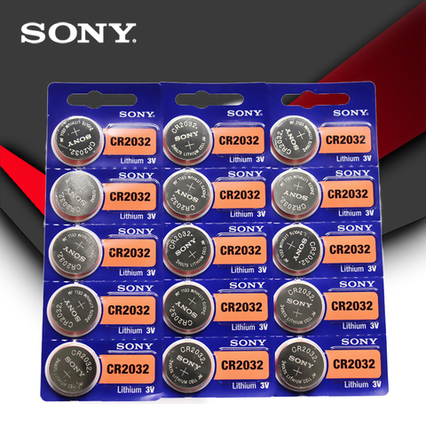15pcs/lot SONY Original cr2032 Button Cell Batteries 3V Coin Lithium  Battery For Watch Remote Control Calculator cr2032 - Price history & Review, AliExpress Seller - EAR 3C. Digital Store