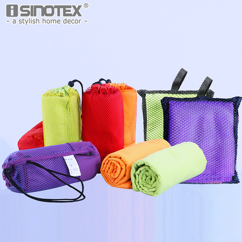 40x75cm Microfiber Sports Towel Travel Jogger Cloth With Bag toalha de esportes Camping Swim Gym Washcloth 5 colors 1pcs/lot ► Photo 1/6